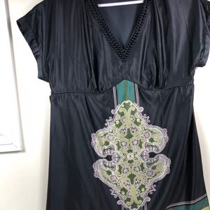 Lane Bryant Blouse Size 20 Polyester Silk